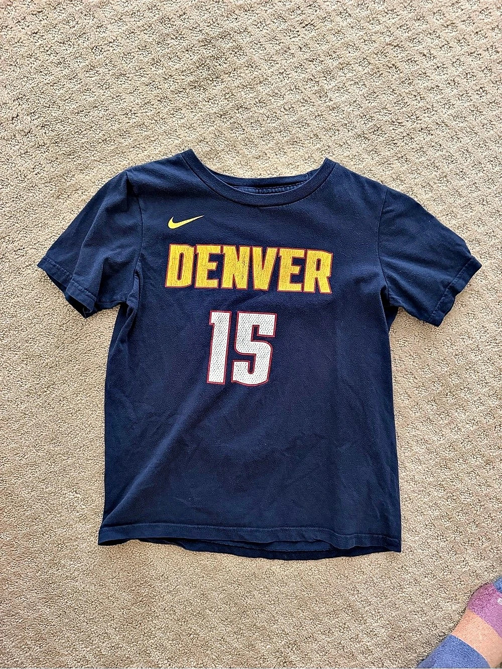 Nike Denver Nuggets Nikola Jokic Youth T-Shirt Boys Medium